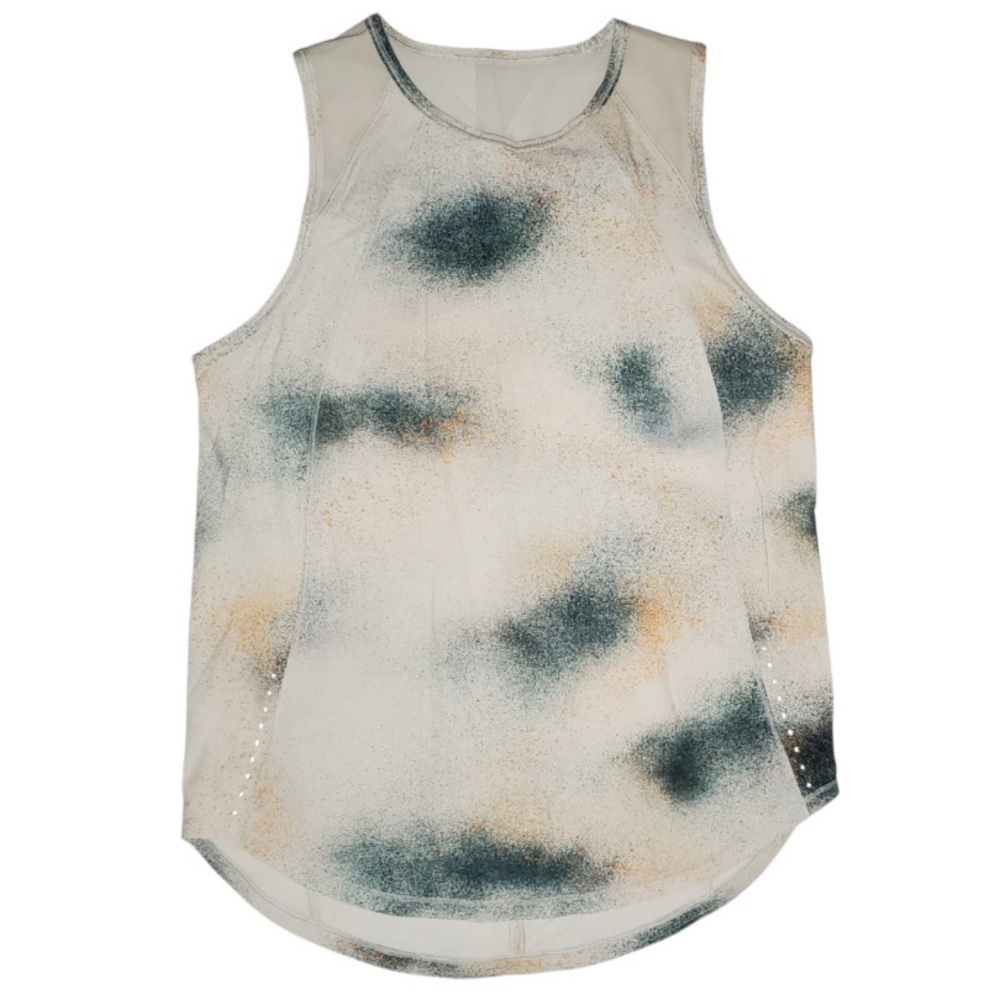 Lululemon Splatter Print Slit Back Tank Top 45686